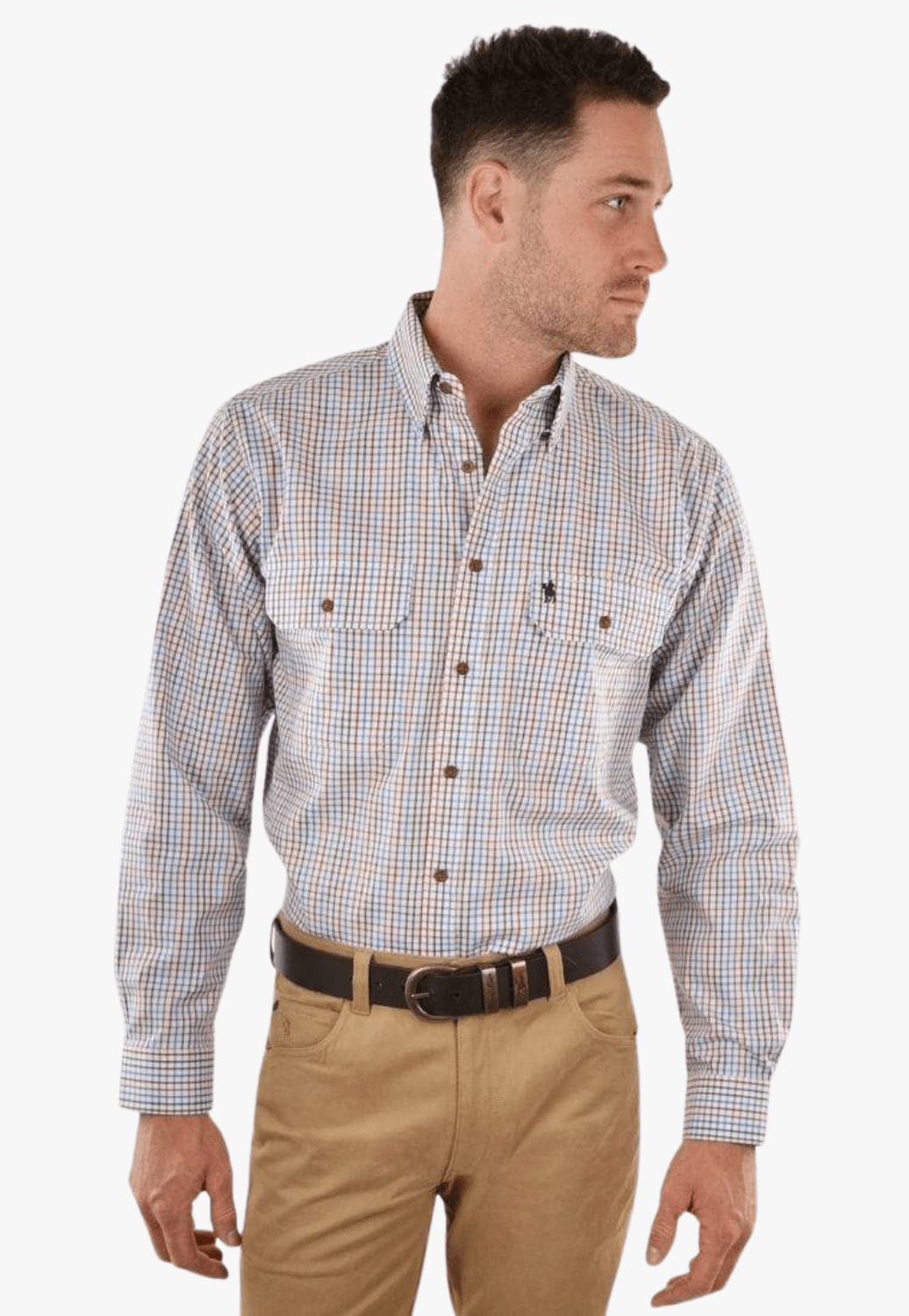 Thomas Cook CLOTHING-Mens Long Sleeve Shirts Thomas Cook Mens Wyatt Long Sleeve Shirt