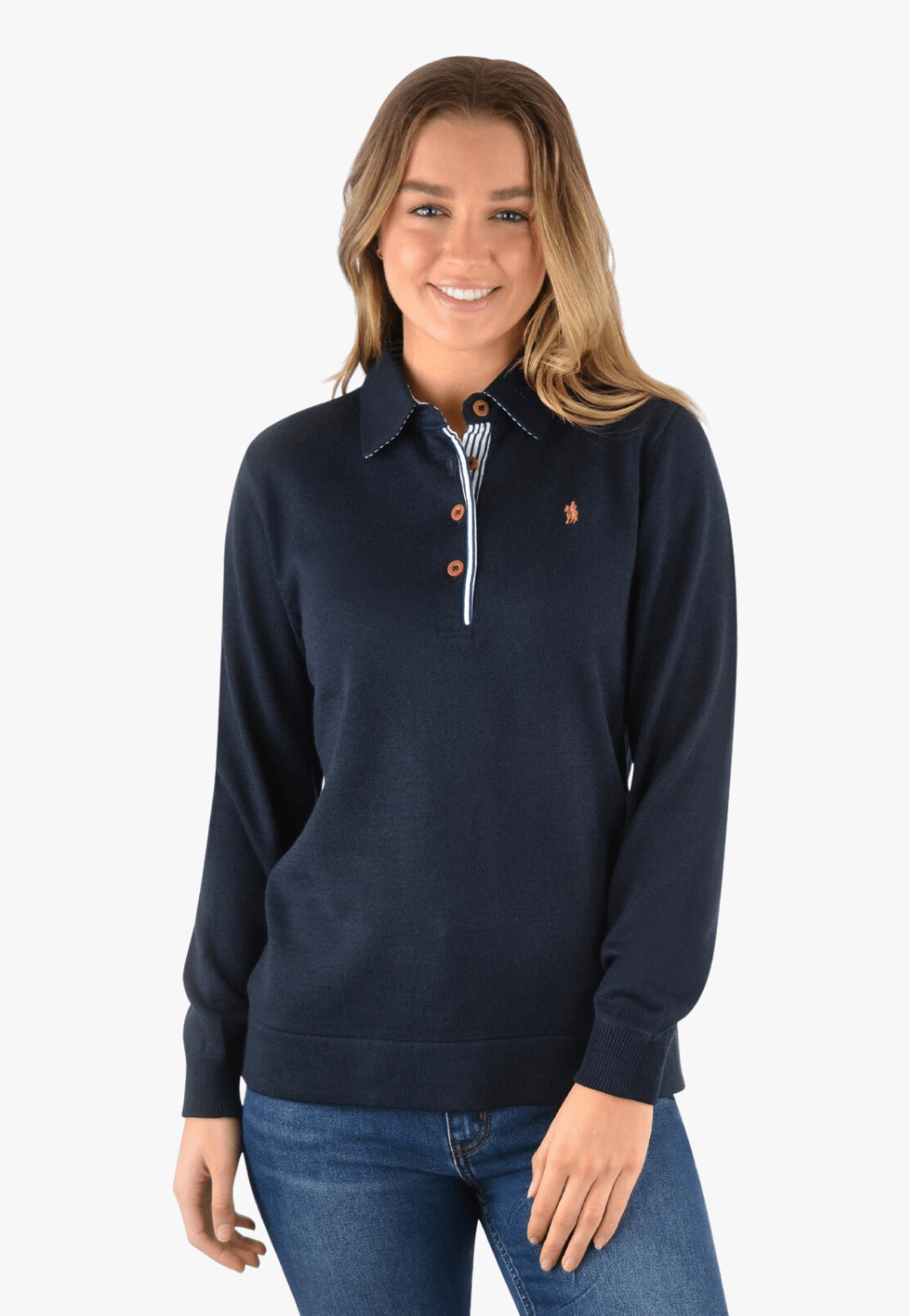 Thomas Cook CLOTHING-Womens Pullovers Thomas Cook Womens Sadie Merino Blend Rugby
