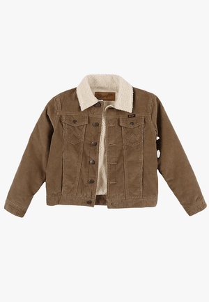 Wrangler CLOTHING-Boys Jackets Wrangler Boys Corduroy Sherpa Lined Jacket