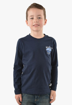 Wrangler CLOTHING-Boys Long Sleeve Shirts Wrangler Boys Richards Long Sleeve T-Shirt