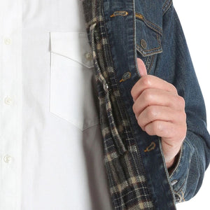 Wrangler CLOTHING-Mens Jackets Wrangler Mens Blanket Line Denim Jacket
