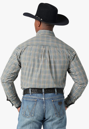 Wrangler CLOTHING-Mens Long Sleeve Shirts Wrangler Mens George Strait Long Sleeve Shirt