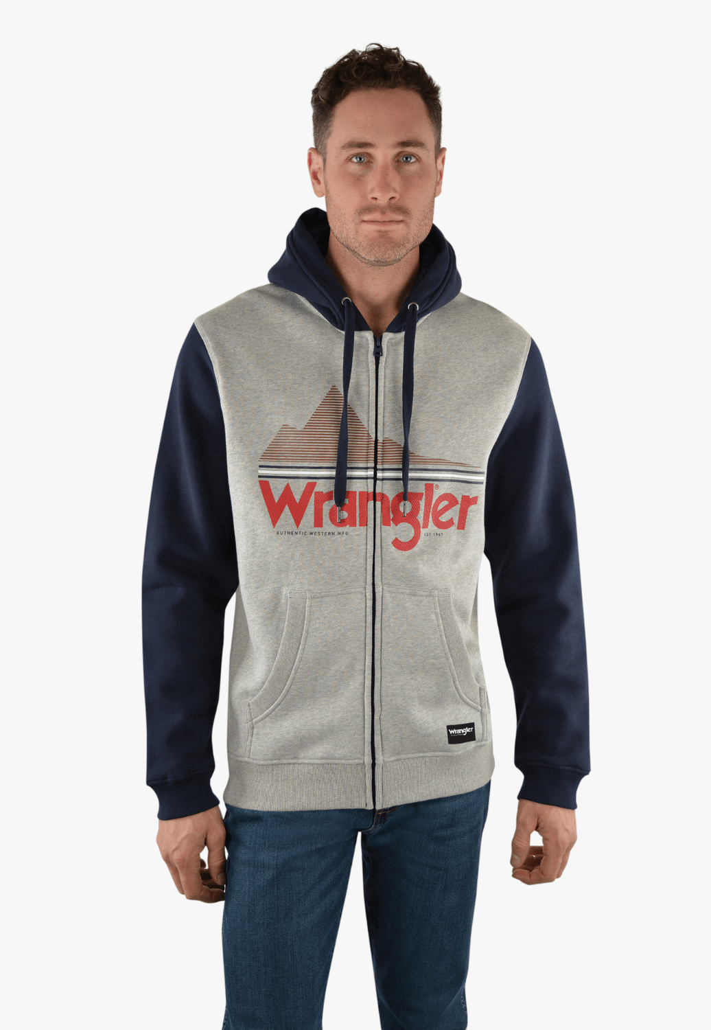 Wrangler CLOTHING-Mens Pullovers Wrangler Mens Harry Hoodie
