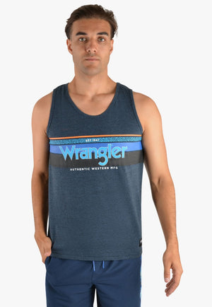 Wrangler CLOTHING-Mens Singlets Wrangler Mens Jack Singlet