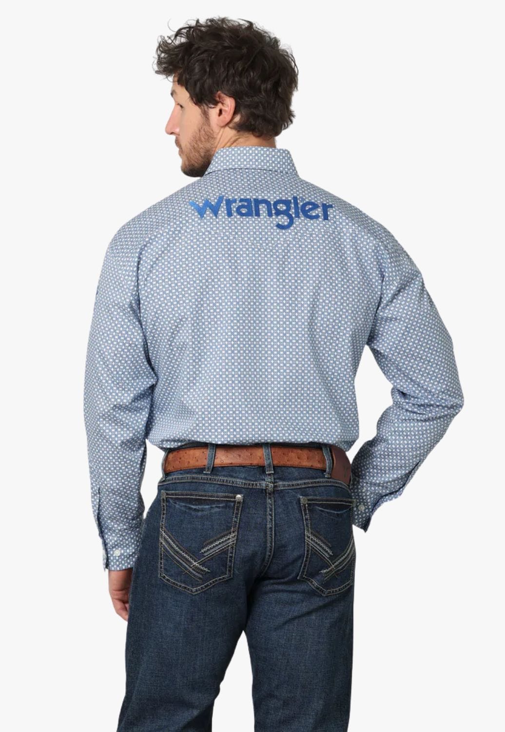 Wrangler Men's Long Sleeve Logo Shirt