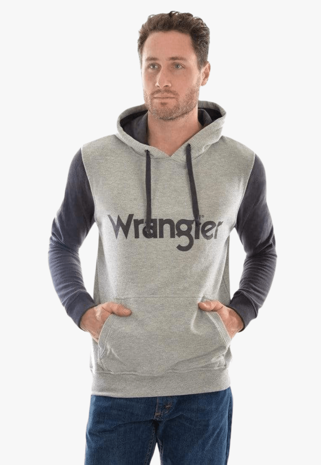 Wrangler CLOTHING-Mens Pullovers Wrangler Mens Logo Pullover Hoodie