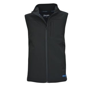 Wrangler CLOTHING-Mens Jackets Wrangler Mens Logo Softshell Vest