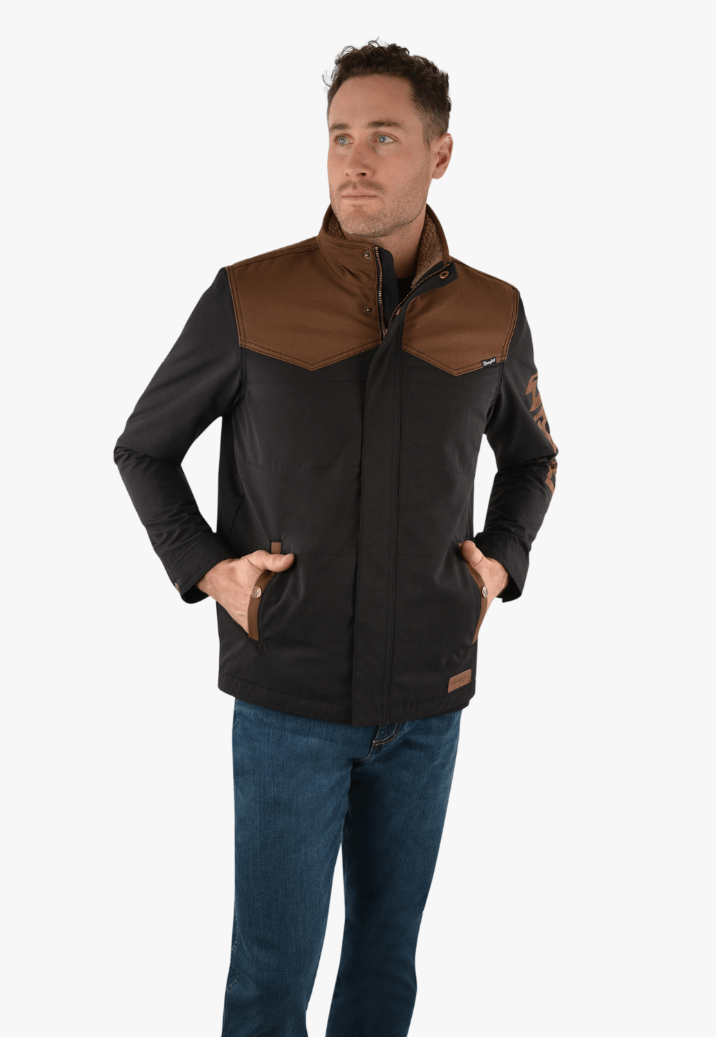 Wrangler CLOTHING-Mens Jackets Wrangler Mens Mason Logo Jacket