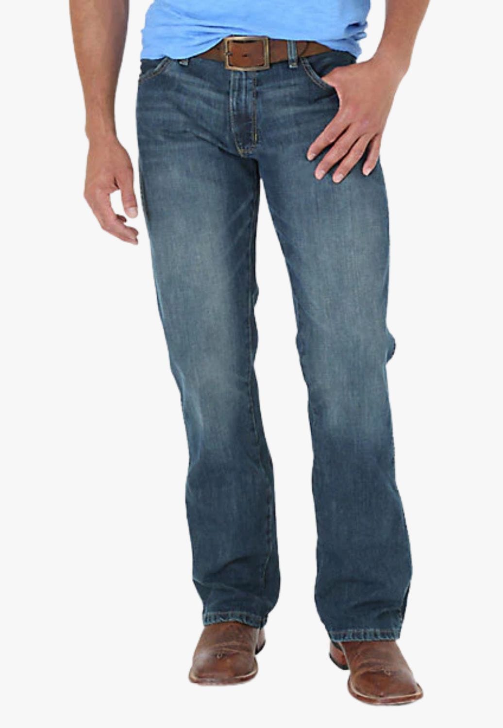 Wrangler CLOTHING-Mens Jeans Wrangler Mens Retro Slim Fit Bootcut Jean