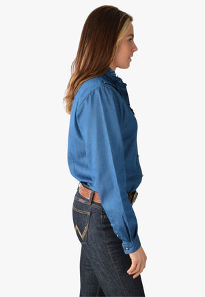 Wrangler CLOTHING-Womens Long Sleeve Shirts Wrangler Womens Hadley Long Sleeve Shirt