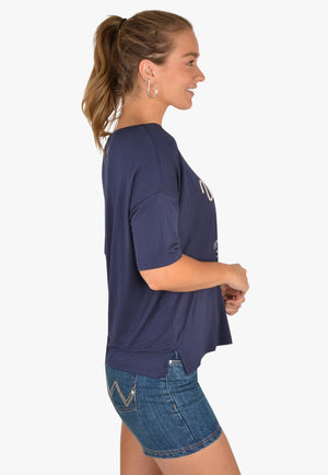 Wrangler CLOTHING-WomensT-Shirts Wrangler Womens Long Live Cowgirls T-Shirt