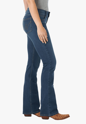 Wrangler CLOTHING-Womens Jeans Wrangler Womens Mid Rise Boot Cut Jean