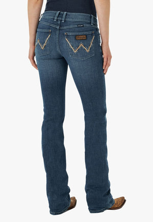 Wrangler CLOTHING-Womens Jeans Wrangler Womens Mid-Rise Mae Bootcut Jean
