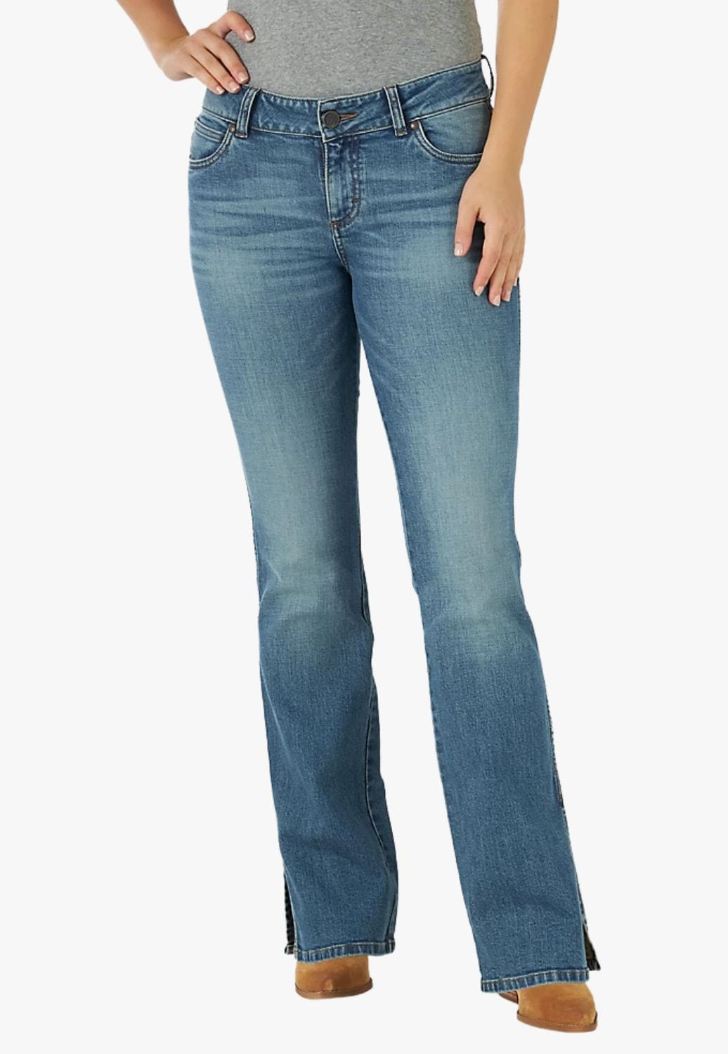 Wrangler CLOTHING-Womens Jeans Wrangler Womens Retro Mae Riley Slit Jean