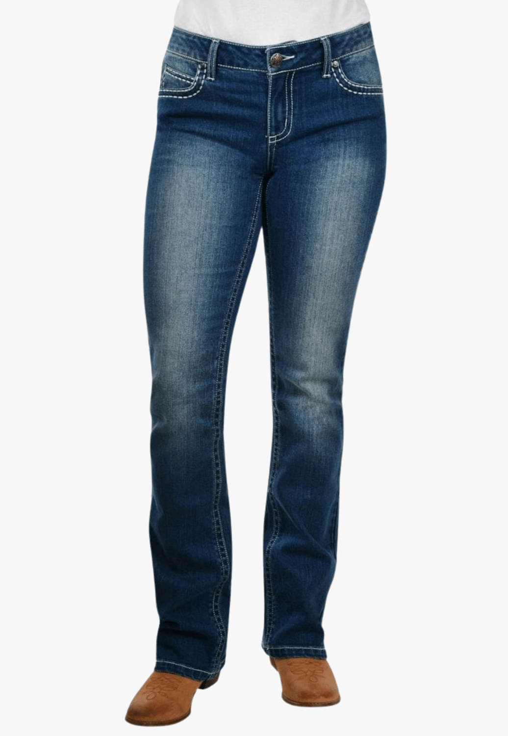 Wrangler CLOTHING-Womens Jeans Wrangler Womens Rock 47 Tegan Jean - 34 Leg